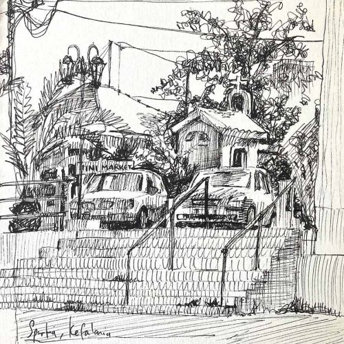 Paul Joseph-Crank - Sketchbook - Spartia Kefalonia