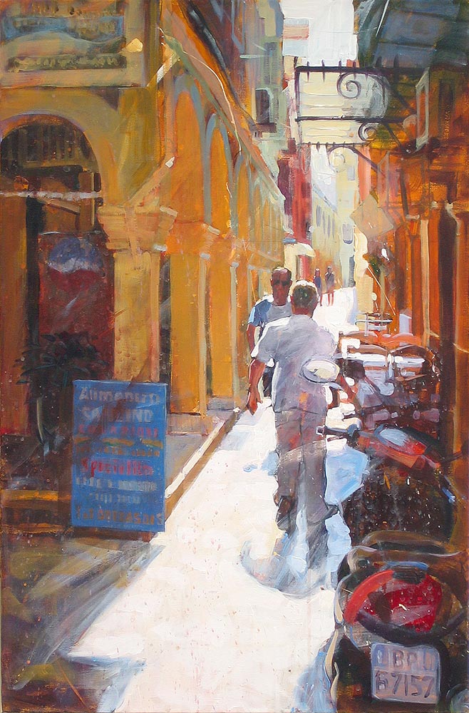 Sunlit Alleyway, Naples - Paul Joseph-Crank | Artist
